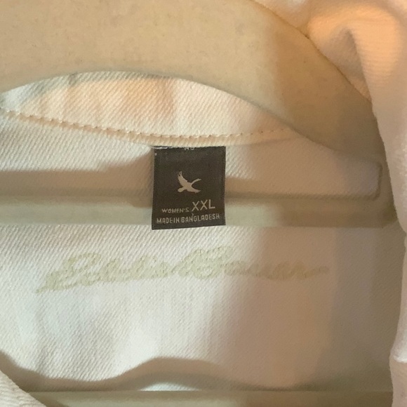 EDDIE BAUER: White jean jacket - Picture 6 of 6